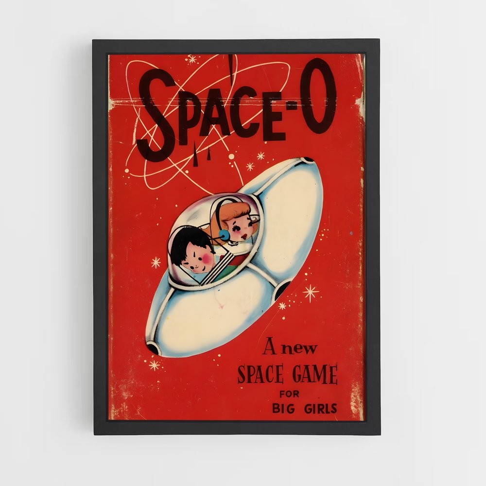 Poster Âge atomique vibrant – affiche Espace rétro (vue 2)